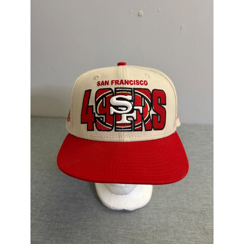 New Era 59FIFTY Hat Mens 7 1/2 Cream San Francisco 49ers NFL Fitted Flat Bill